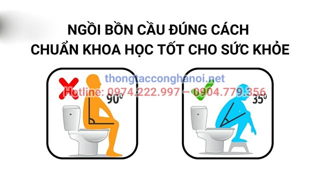 Lợi ích khi ngồi bồn cầu đúng cách