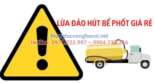 hút bể phốt lừa đảo