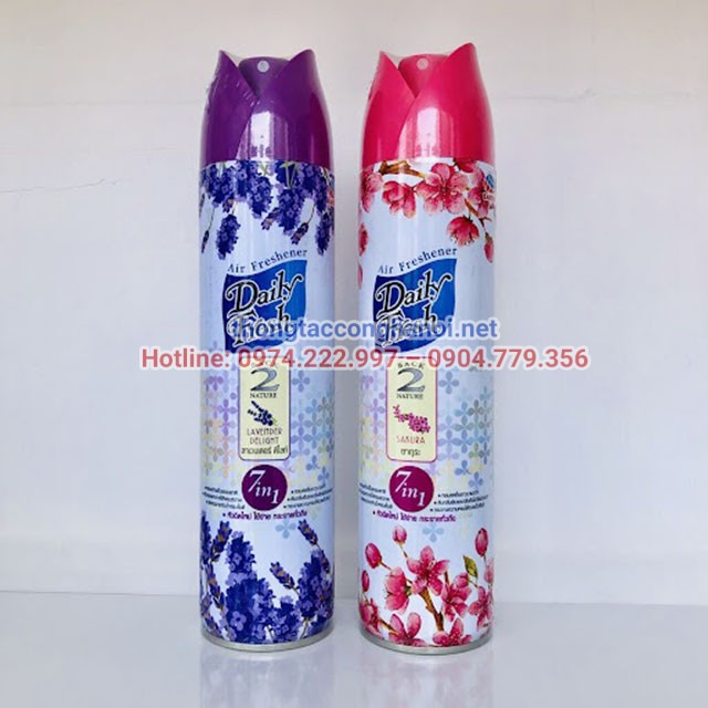Bình xịt khử mùi toilet Daily Fresh