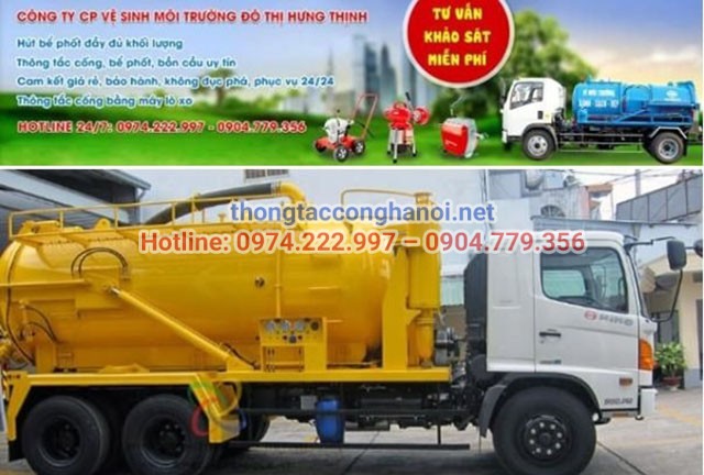 công ty hút bể phốt hưng thịnh