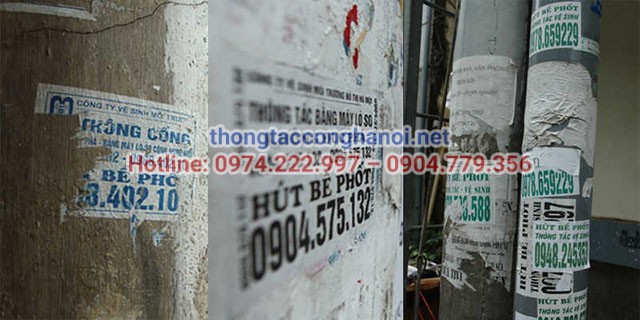 dán tờ rơi hút bể phốt