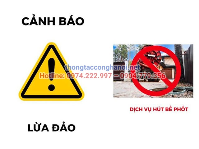dấu hiệu nhận biết đơn vị hút bể phốt lừa đảo