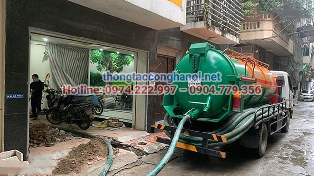 hút bể phốt không sạch