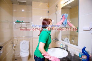vệ sinh nhà vệ sinh thường xuyên