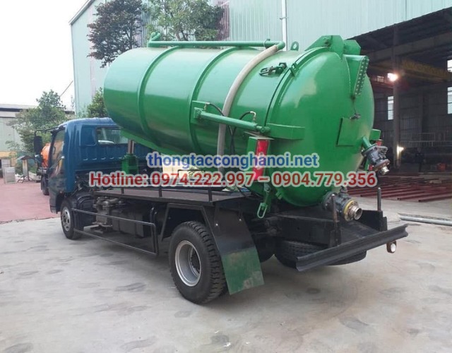 Cấu tạo và nguyên lý hoạt động của xe hút bể phốt 5 khối