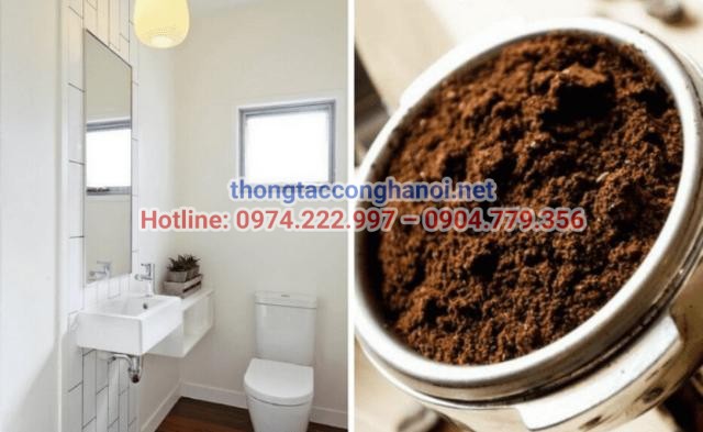 Khử mùi bằng bã cà phê