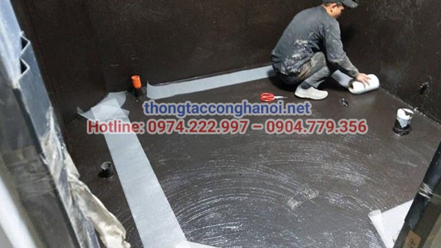 cách xử lý bể phốt bị rò rỉ bằng vật liệu chống thấm