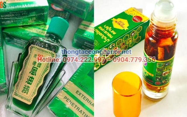 Sử dụng dầu gió