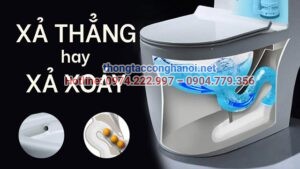Nên lựa chọn bồn cầu xả xoáy hay xả thẳng
