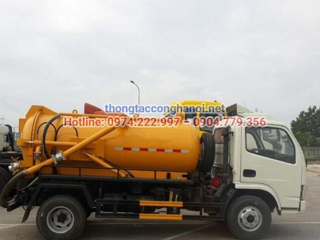 Xe hút bể phốt 5 khối