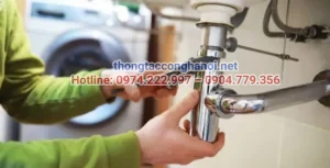 banner thông cống nghẹt Quận 8
