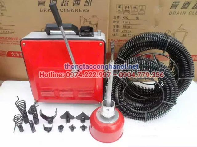 Máy lò xo thông cống công suất lớn