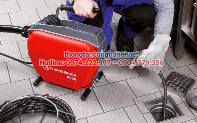 Máy lò xo thông cống nghẹt
