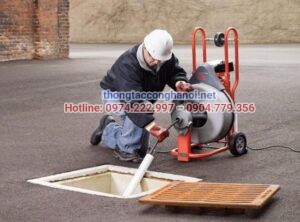 Trang thiết bị thông cống nghẹt Hóc Môn hiện đại