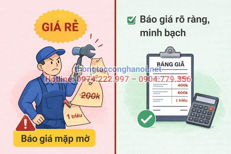 Hãy cẩn trọng với các quảng cáo giá rẻ bất thường để tránh rơi vào bẫy báo giá mập mờ, thiếu minh bạch.