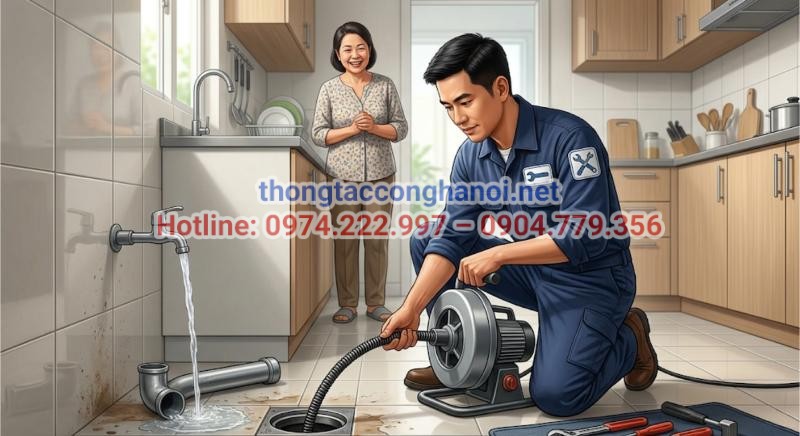 Lựa chọn dịch vụ thông tắc cống chuyên nghiệp giúp bạn tiết kiệm thời gian, công sức và đảm bảo hiệu quả xử lý triệt để.