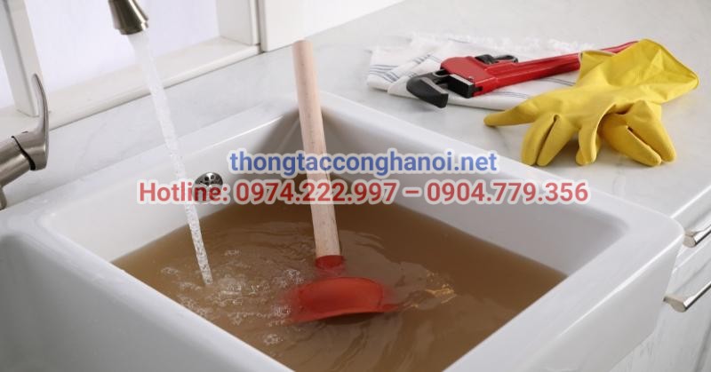 Tình trạng cống bốc mùi hôi hoặc nước trào ngược lên sàn là dấu hiệu cảnh báo hệ thống thoát nước đang bị nghẹt nặng. 